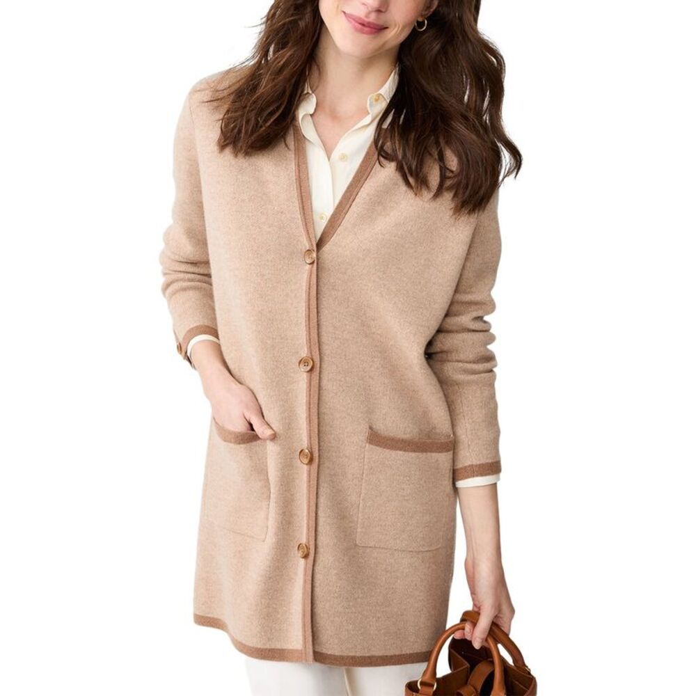 J.Mclaughlin Womens  Nan Wool & Cashmere-Blend Sweater, Brown